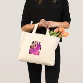 Beste moeder ooit pug in een donut mini tote bag (Voorkant (product))