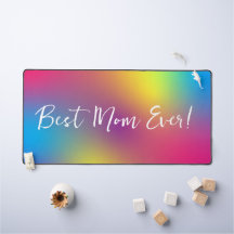 Beste moeder ooit Rainbow Gradient Desk Mat