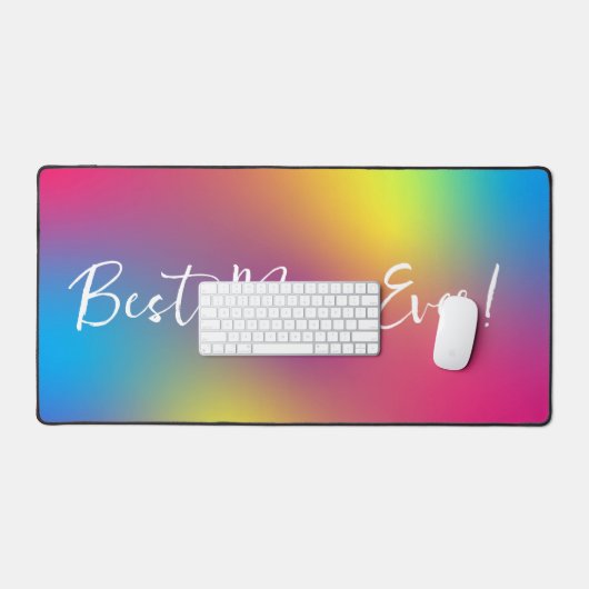 Beste moeder ooit Rainbow Gradient Desk Mat (Keyboard & Muis)