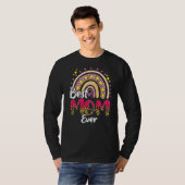 Beste moeder ooit Rainbow Leopard Mam Leven Moeder T-shirt (Voorkant volledig)