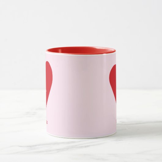 Beste moeder ooit Red Heart Moederdag Gift Mok (Midden)