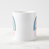 Beste Moeder Ooit Regenboog Grote Koffiekop (Voorkant)