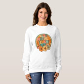 Beste moeder ooit | Retro bloem comfy Trui (Voorkant volledig)