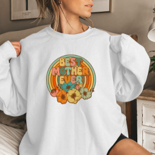 Beste moeder ooit   Retro bloem comfy Trui