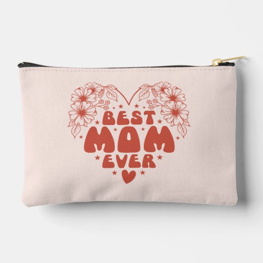 Beste Moeder ooit Retro Floral Red Moederdag Etui (Achterkant)