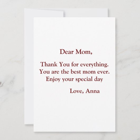 Beste moeder ooit Retro groovy bloem Moederdag  Kaart (Achterkant)