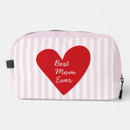 Beste moeder ooit Retro Rood & Roze Moederdag Eenv Toilettasje