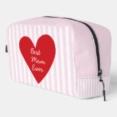 Beste moeder ooit Retro Rood & Roze Moederdag Eenv Toilettasje (Rechterhoek)