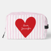 Beste moeder ooit Retro Rood & Roze Moederdag Eenv Toilettasje (Achterkant)