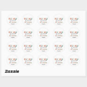Beste Moeder Ooit Retro Schrift Groovy Moederdag Ronde Sticker (Vel)