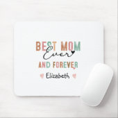 Beste Moeder ooit Retro Script Groovy Moederdag Muismat (Met muis)