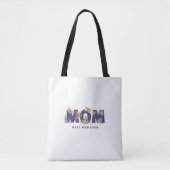 Beste moeder ooit  retro script Moederdag Tote Bag (Voorkant)