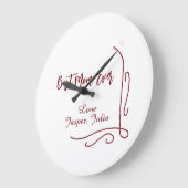 Beste moeder ooit rode liefde Spaanse rand stijlvo Grote Klok (Hoek)