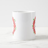 Beste moeder ooit rode rozen moederdag koffie mok (Voorkant)