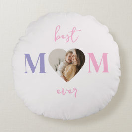 Beste moeder ooit rond kussen - Custom Heart Photo