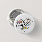 Beste moeder ooit ronde button 3,2 cm (Voorkant /achterkant)
