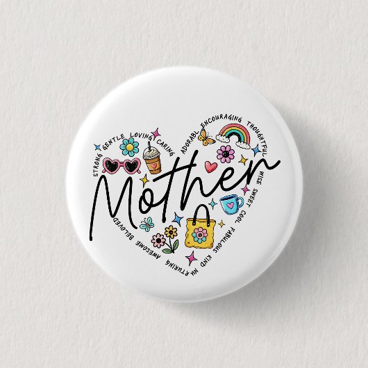 Beste moeder ooit ronde button 3,2 cm (Voorkant)