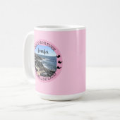 Beste Moeder Ooit Ronde Foto van Atlantische Oceaa Koffiemok (Voorkant links)