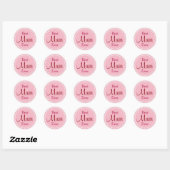Beste moeder ooit ronde sticker (Vel)