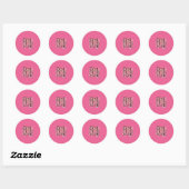 Beste Moeder Ooit Ronde Sticker (Vel)