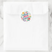 BESTE MOEDER OOIT RONDE STICKER (Tas)