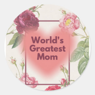 Beste moeder ooit ronde sticker