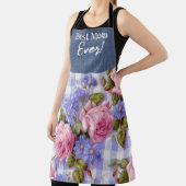 Beste Moeder Ooit Roze Bloemen All-Over Print Scho Schort (Insitu)