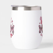 Beste moeder ooit roze bloemen en luipaard print (Rechts)