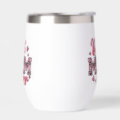 Beste moeder ooit roze bloemen en luipaard print (Links)