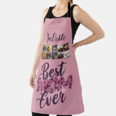 Beste Moeder Ooit Roze Bloemtypografie Schort (Insitu)
