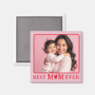 Beste Moeder Ooit Roze Foto Magneet