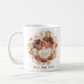 Beste moeder ooit Roze Goud Schattige Bloemen Moed Koffiemok (Links)