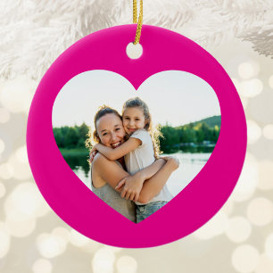 Beste Moeder Ooit Roze Hart Rand Keramisch Ornament