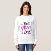 Beste moeder ooit Roze Hart Trui (Voorkant volledig)