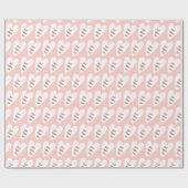 Beste moeder ooit roze hartpatroon cadeaupapier (Vlak)