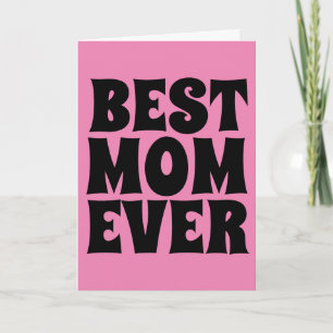 BESTE MOEDER Ooit ROZE KAAARTEN Kaart