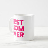 Beste Moeder Ooit Roze Koffiemok (Voorkant links)
