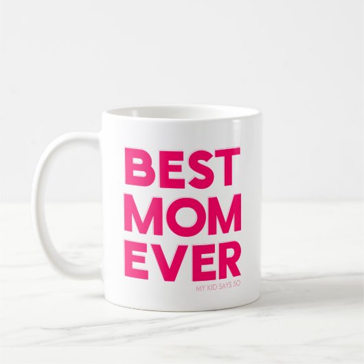Beste Moeder Ooit Roze Koffiemok (Links)