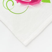 Beste moeder ooit roze rozen hart Moederdag cadeau Fleece Deken (Hoek)