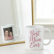 Beste Moeder Ooit Roze Schrift 1 Foto Aandenken