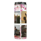 Beste Moeder Ooit Roze Script Afbeelding Collage v Thermosbeker (Achterkant)