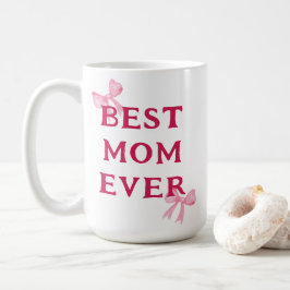 Beste Moeder Ooit Roze Strik Minimal Moederdag Ges Koffiemok