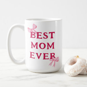 Beste Moeder Ooit Roze Strik Minimal Moederdag Ges Koffiemok