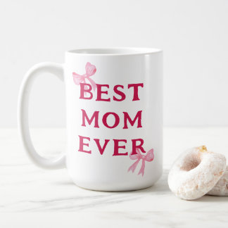 Beste Moeder Ooit Roze Strik Minimal Moederdag Ges Koffiemok