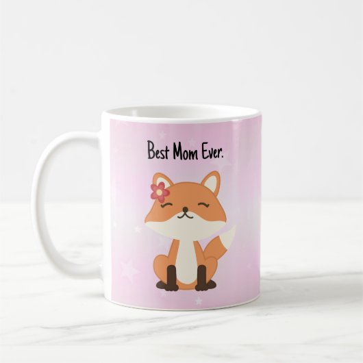 Beste Moeder Ooit Roze Vos Koffiemok (Links)