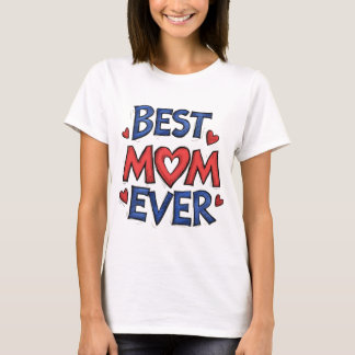 Beste moeder ooit rustieke typografie met hart t-shirt