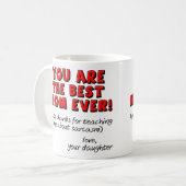Beste Moeder Ooit Sarcastische Grappige Cadeaumok Koffiemok (Voorkant links)