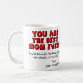 Beste Moeder Ooit Sarcastische Grappige Cadeaumok Koffiemok (Links)