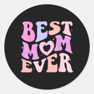 Beste moeder ooit Schattig voor kinderen Jongen Me Ronde Sticker