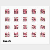 Beste Moeder Ooit Schattige Harten Moeder Ronde Sticker (Vel)